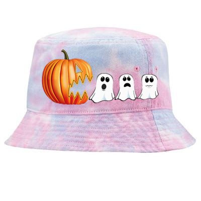 Halloween Pumpkin Ghosts Jack O Lantern Tie-Dyed Bucket Hat