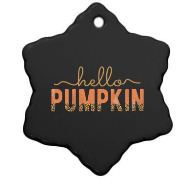 Hello Pumpkin Gift Ceramic Star Ornament