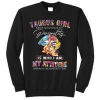 Hippie Peace Girl Taurus Girl Birthday Taurus Birthday Sweatshirt