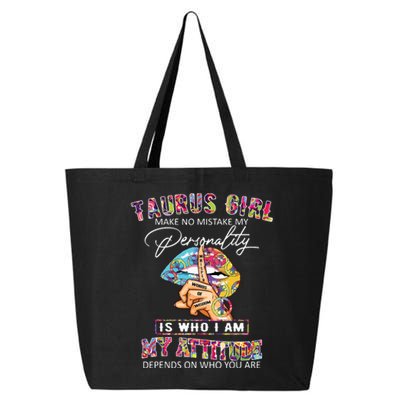 Hippie Peace Girl Taurus Girl Birthday Taurus Birthday 25L Jumbo Tote