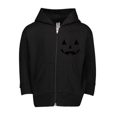 Halloween Pumpkin Toddler Zip Fleece Hoodie