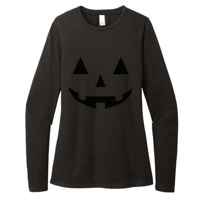 Halloween Pumpkin Womens CVC Long Sleeve Shirt