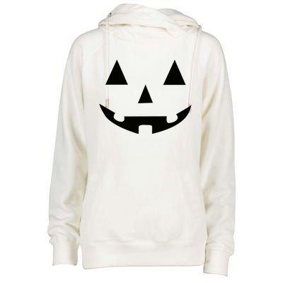 Halloween Pumpkin Womens Funnel Neck Pullover Hood