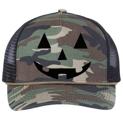 Halloween Pumpkin Retro Rope Trucker Hat Cap