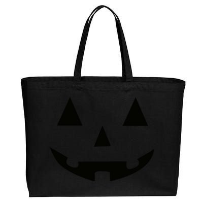 Halloween Pumpkin Cotton Canvas Jumbo Tote