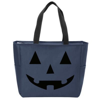 Halloween Pumpkin Zip Tote Bag