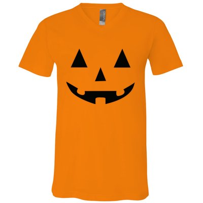 Halloween Pumpkin V-Neck T-Shirt