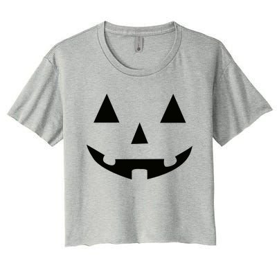 Halloween Pumpkin Women's Crop Top Tee