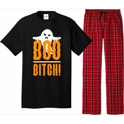 Halloween Party Humor Boo Bitch Ghost Holiday Sayings Gift Pajama Set