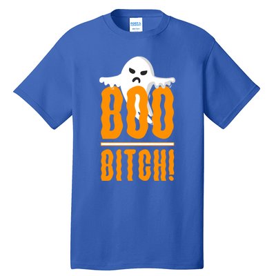 Halloween Party Humor Boo Bitch Ghost Holiday Sayings Gift Tall T-Shirt