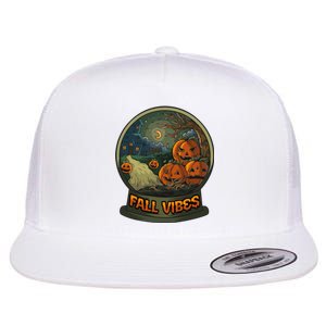 Halloween Pumpkins Flat Bill Trucker Hat