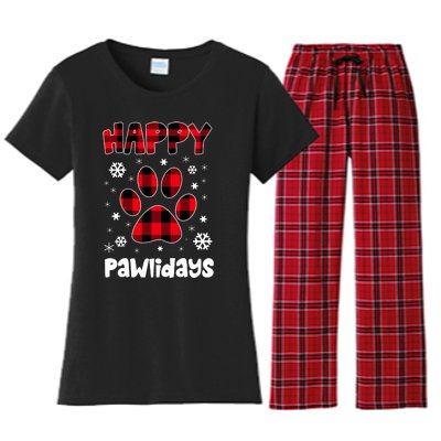 Happy Pawlidays Women's Flannel Pajama Set