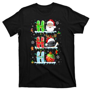 Hockey Player Ho3 Christmas Santa Laughing Costume Gift T-Shirt