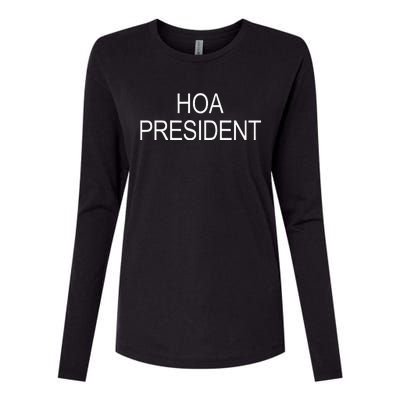 Hoa President Womens Cotton Relaxed Long Sleeve T-Shirt