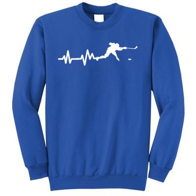 Hockey Player Heartbeat Ice Hockey Gift Sweatshirt