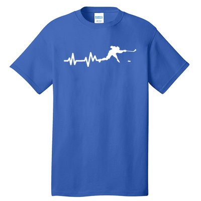 Hockey Player Heartbeat Ice Hockey Gift Tall T-Shirt