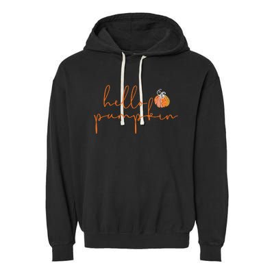 Hello Pumpkin Garment-Dyed Fleece Hoodie