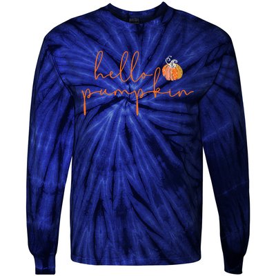 Hello Pumpkin Tie-Dye Long Sleeve Shirt