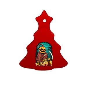 Halloween Pumpkins Ceramic Tree Ornament