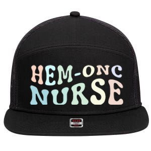 Hematology/Oncology Pediatric Hem/Onc RN Nurse Appreciation 7 Panel Mesh Trucker Snapback Hat