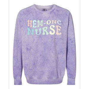 HematologyOncology Pediatric HemOnc RN Nurse Colorblast Crewneck Sweatshirt