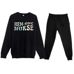 HematologyOncology Pediatric HemOnc RN Nurse Premium Crewneck Sweatsuit Set