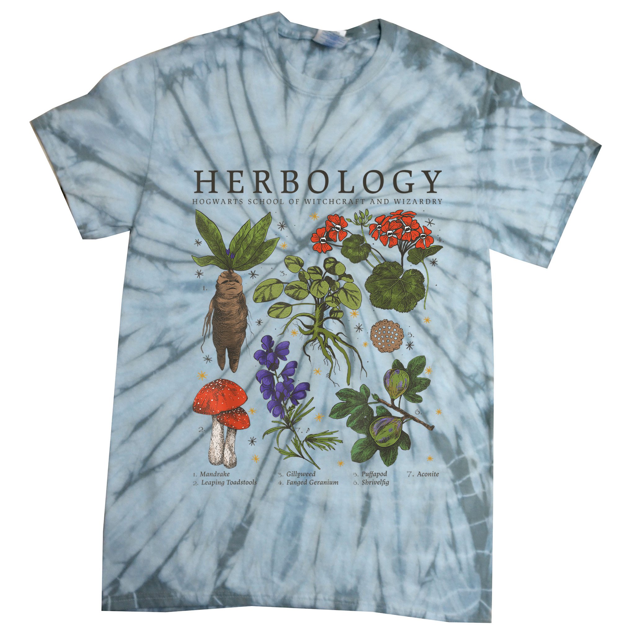 Herbology Plants Tie-Dye T-Shirt