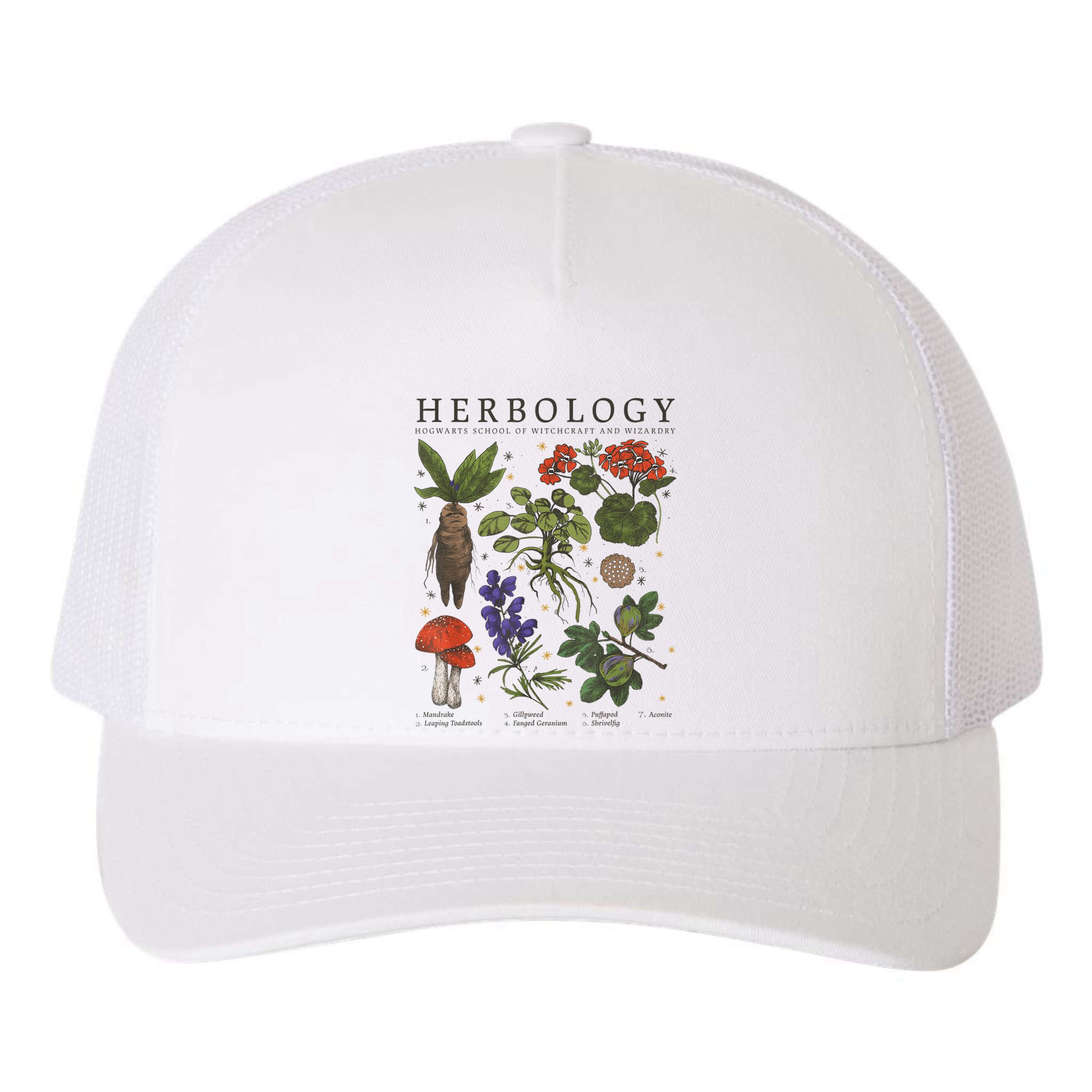 Herbology Plants Yupoong Adult 5-Panel Trucker Hat