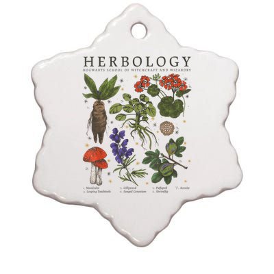 Herbology Plants Ceramic Star Ornament