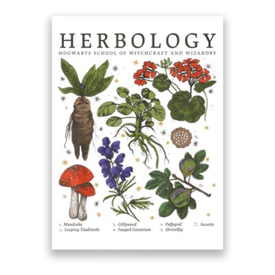 Herbology Plants Poster