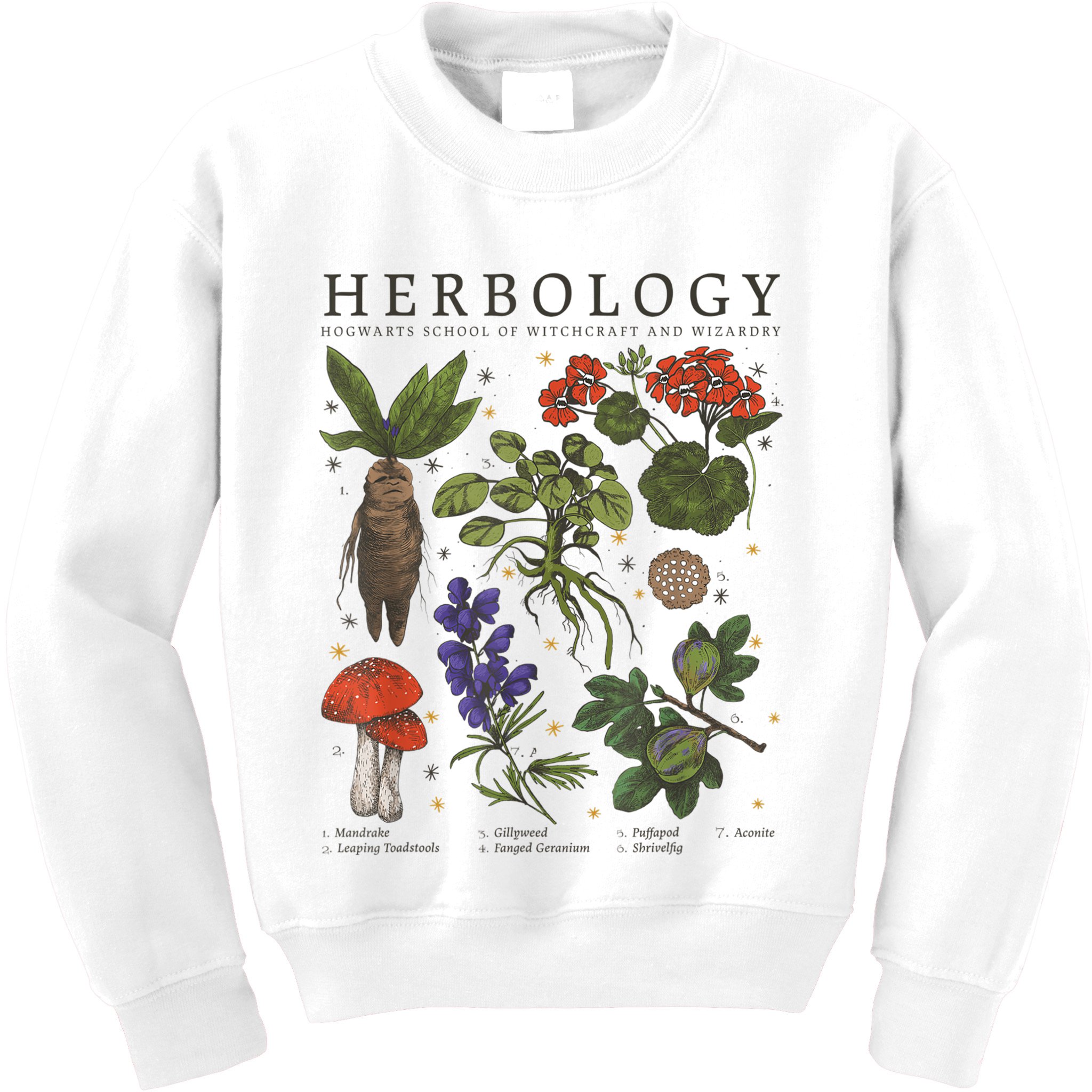 Herbology Plants Kids Sweatshirt