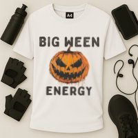 Halloween Pumpkin Head Big Ween Energy Spooky Cooling Performance Crew T-Shirt