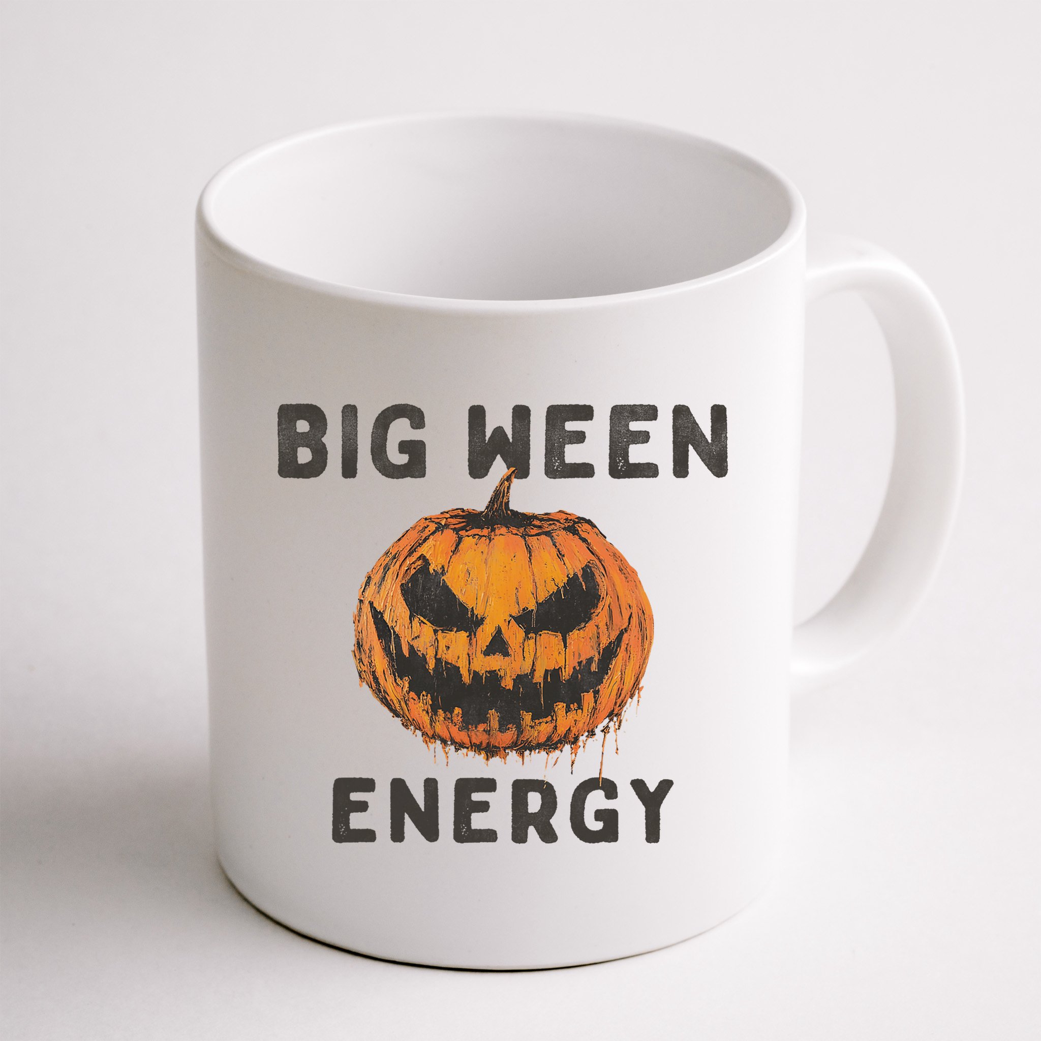 Halloween Pumpkin Head Big Ween Energy Spooky Mug