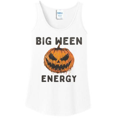 Halloween Pumpkin Head Big Ween Energy Spooky Ladies Essential Tank