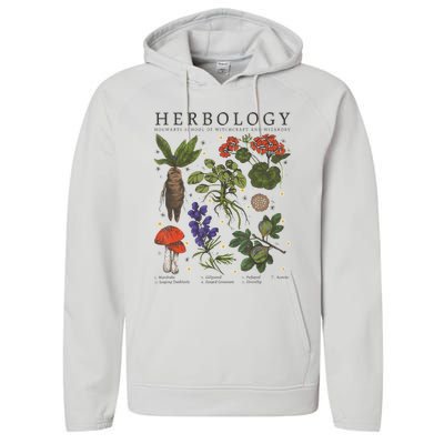 Herbology Plants Performance Fleece Hoodie