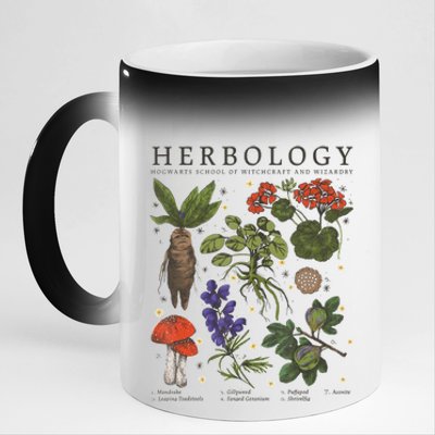 Herbology Plants 11oz Black Color Changing Mug