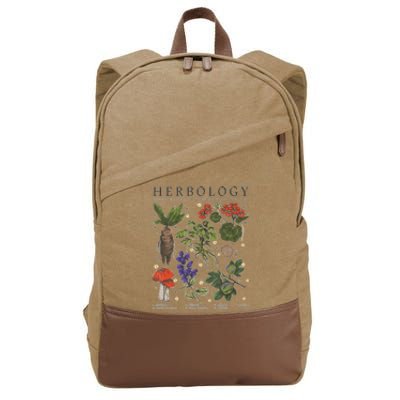 Herbology Plants Cotton Canvas Backpack