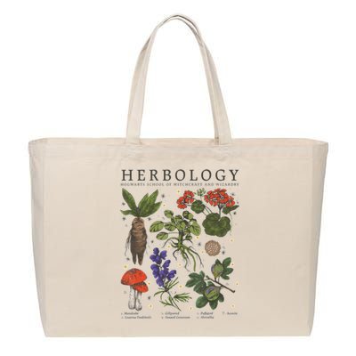 Herbology Plants Cotton Canvas Jumbo Tote