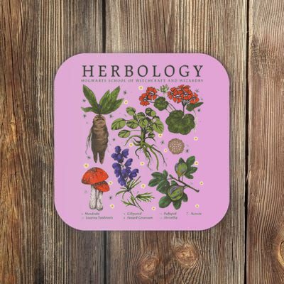 Herbology Plants Coaster