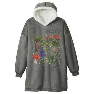 Herbology Plants Hooded Wearable Blanket