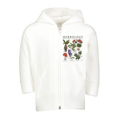 Herbology Plants Toddler Zip Fleece Hoodie