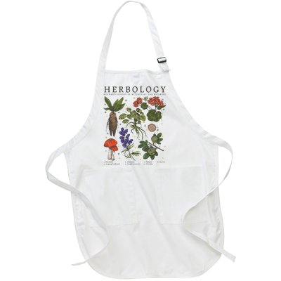 Herbology Plants Full-Length Apron With Pockets