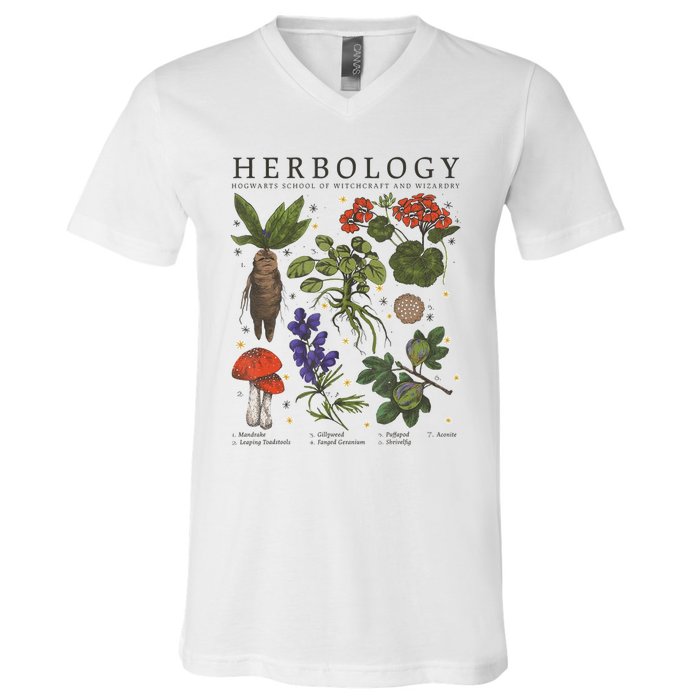 Herbology Plants V-Neck T-Shirt