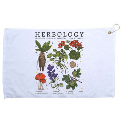 Herbology Plants Grommeted Golf Towel