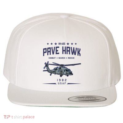 Hh60g Pavehawk Helicopter Wool Snapback Cap
