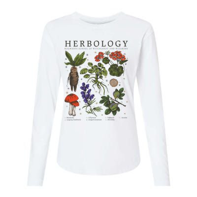 Herbology Plants Womens Cotton Relaxed Long Sleeve T-Shirt