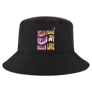 Hello Peace Hello Joy Hello Love Christian Faith Follower Cool Comfort Performance Bucket Hat