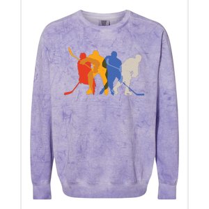 Hockey Players Colorblast Crewneck Sweatshirt