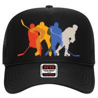 Hockey Players High Crown Mesh Back Trucker Hat