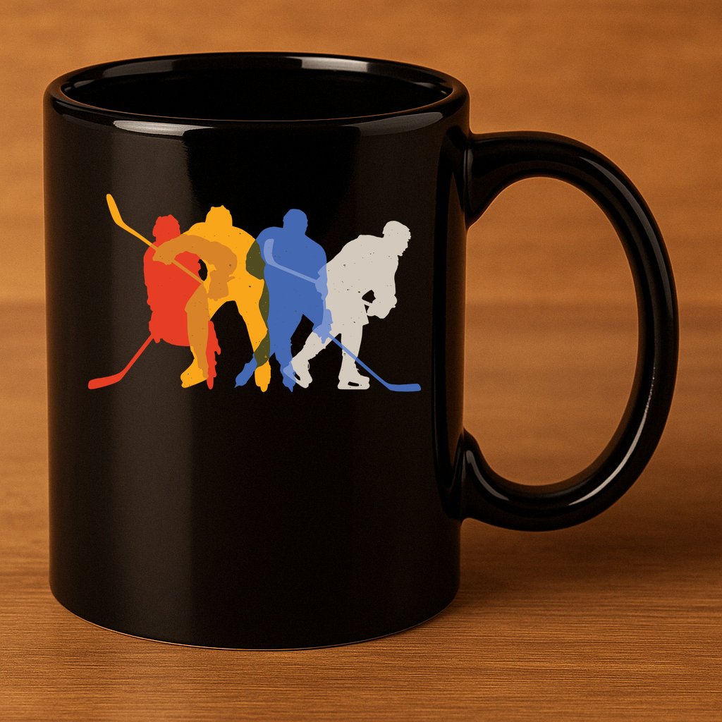 Hockey Players 11oz C Handle Ceramic Mug